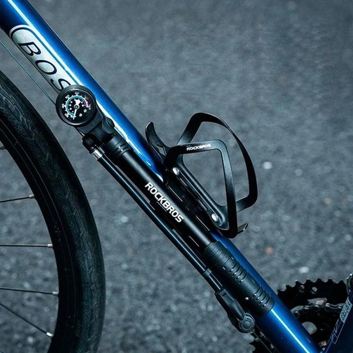 Produktbild Rockbros 42310006001 bicycle pump with pressure gauge - black