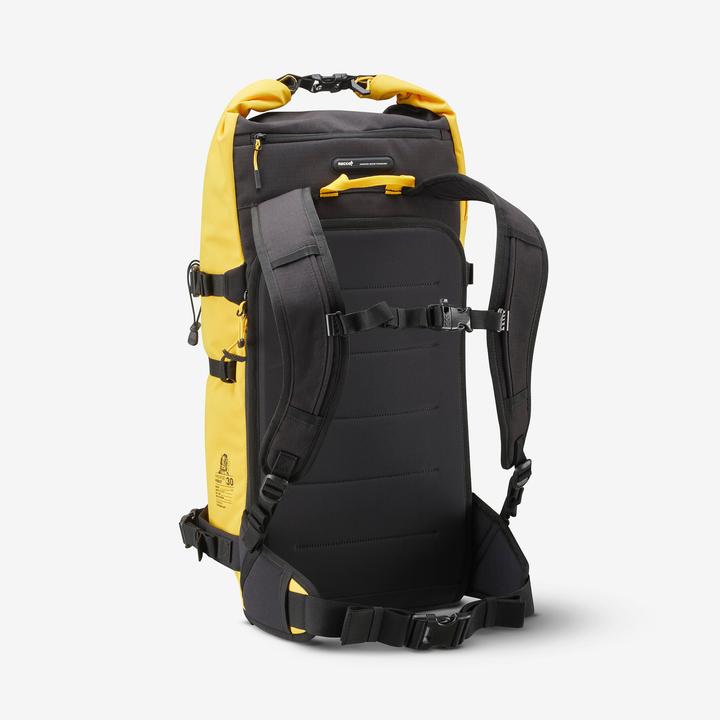 Immagine prodotto Wedze Zaino Roll Top Strong Freeride 30 L per sci/snowboard - Giallo (30 l)