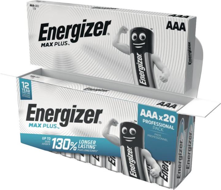 Image du produit Energizer Max Plus Micro (AAA) 20 pièces (20 pcs, AAA)