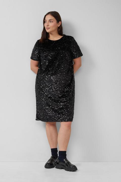 Image du produit s.Oliver Kleid Samtkleid mit Pailletten (48)