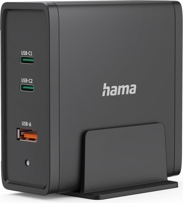 Produktbild Hama Universal-USB-C-Ladestation, GaN, 3 Ports, Power Delivery (PD), 5-28V/140W (140 W, 3 Ports)