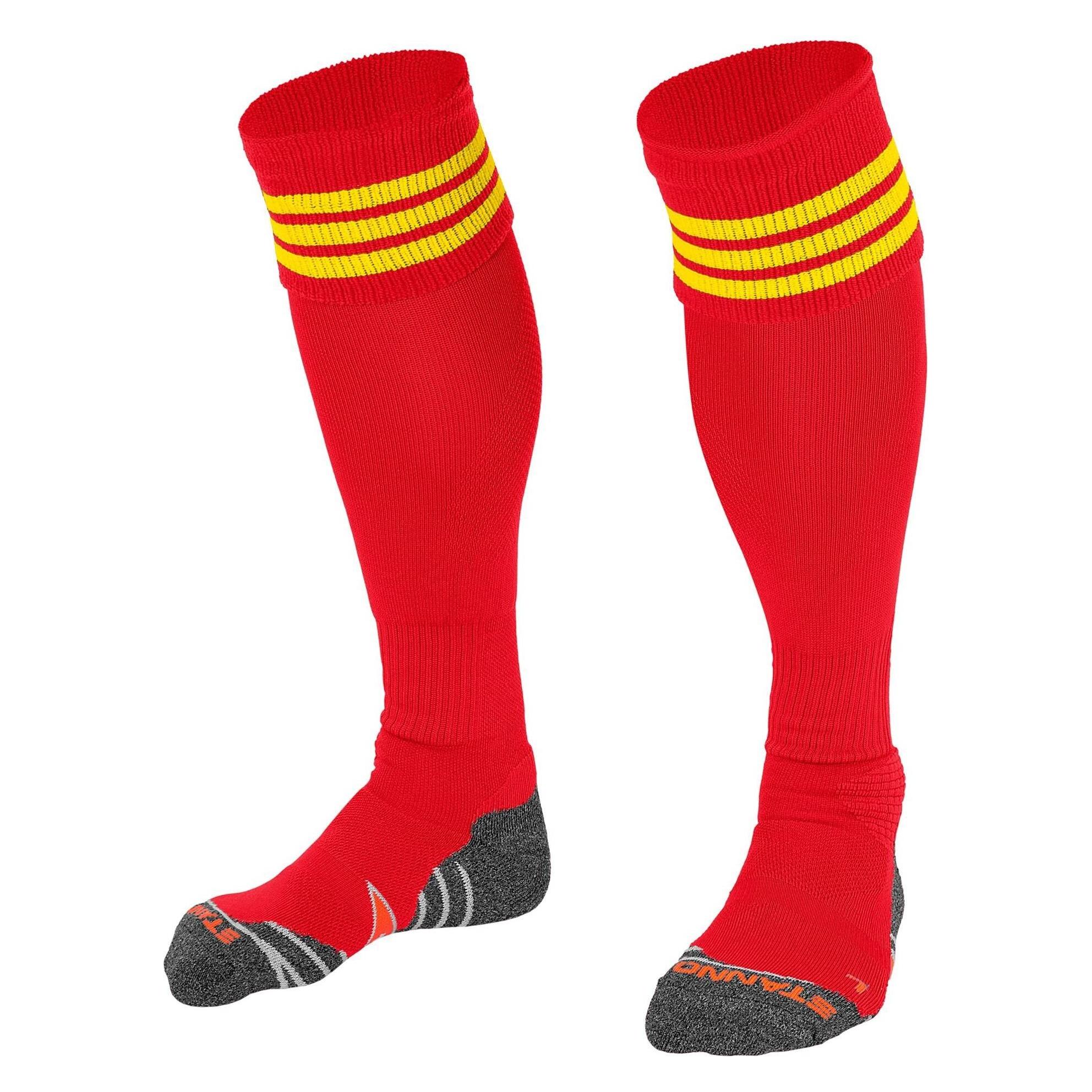 Stanno, Unisex, Sportsocken, Ring Stutzenstrumpf (25 - 27, 28 - 29), Rot