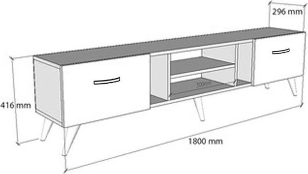 Image du produit Kalune Design Cruz (180 x 29.60 x 41.60 cm)