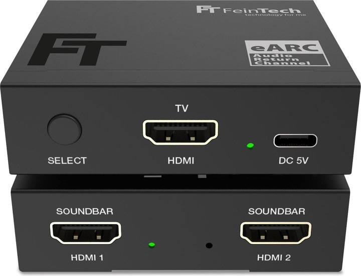 Immagine prodotto FeinTech AX421 HDMI eARC Switch 1 TV x 2 Soundbar