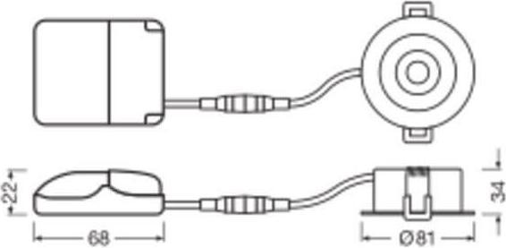 Immagine prodotto Ledvance SP AIR ADJ P 4W 930 DIM IP23 WT (320 lm)