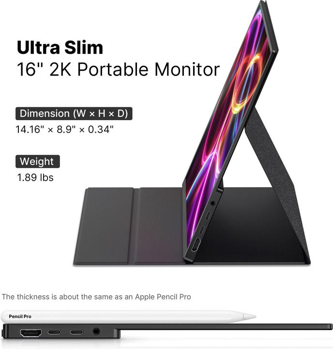 Actual product image Mobile Pixels Fold 16" QHD (2560 x 1600 pixels, 16")