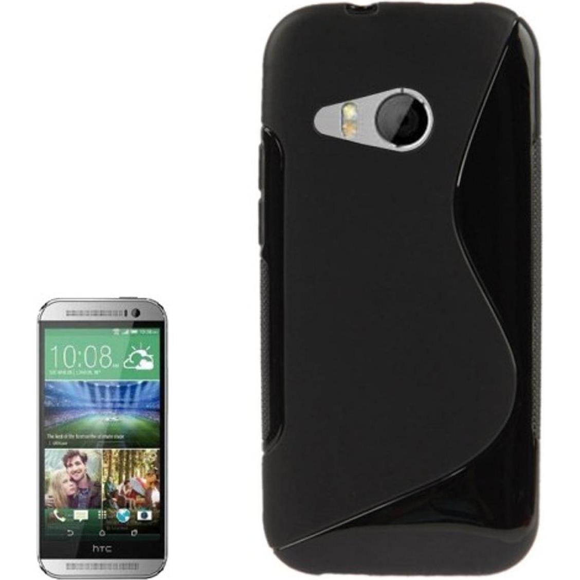 König Design Handyhülle TPU Schutzhülle für HTC One mini 2 Schwarz (HTC One Mini 2), Smartphone Hülle, Schwarz