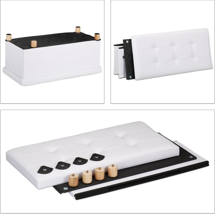 Actual product image Relaxdays Storage Bench (76 cm)