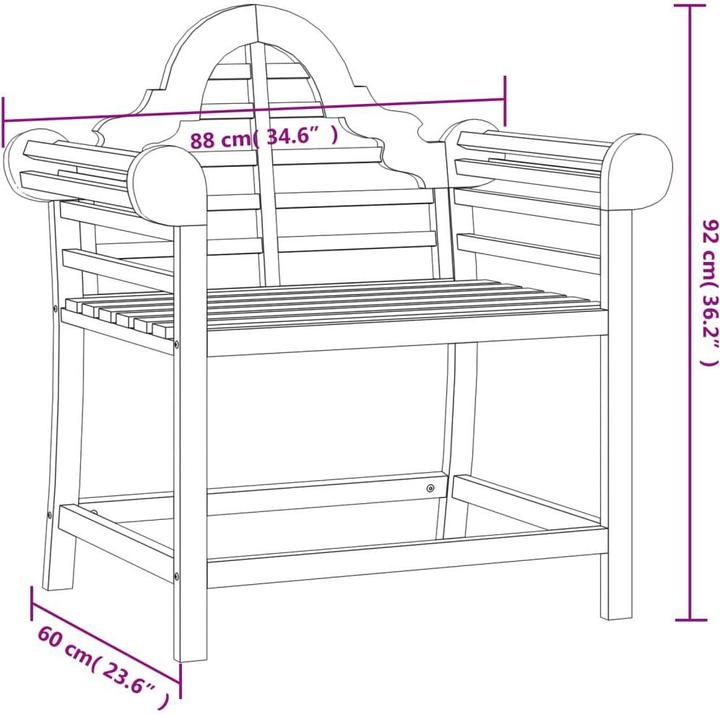 Produktbild vidaXL Gartenstuhl
