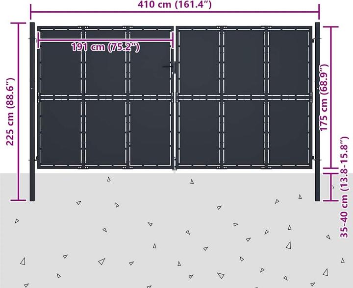 Produktbild vidaXL Gartentor