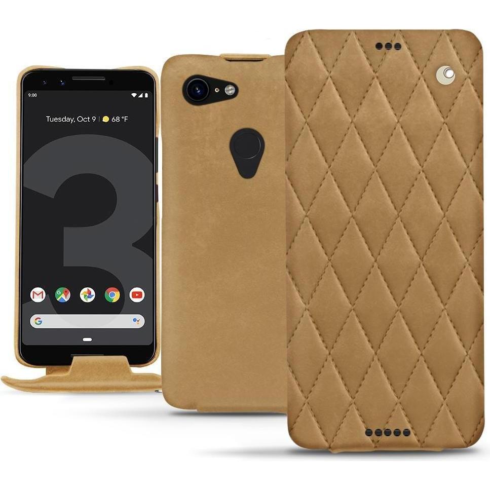 Noreve Lederschutzhülle vertikal (Google Pixel 3 XL), Smartphone Hülle, Braun