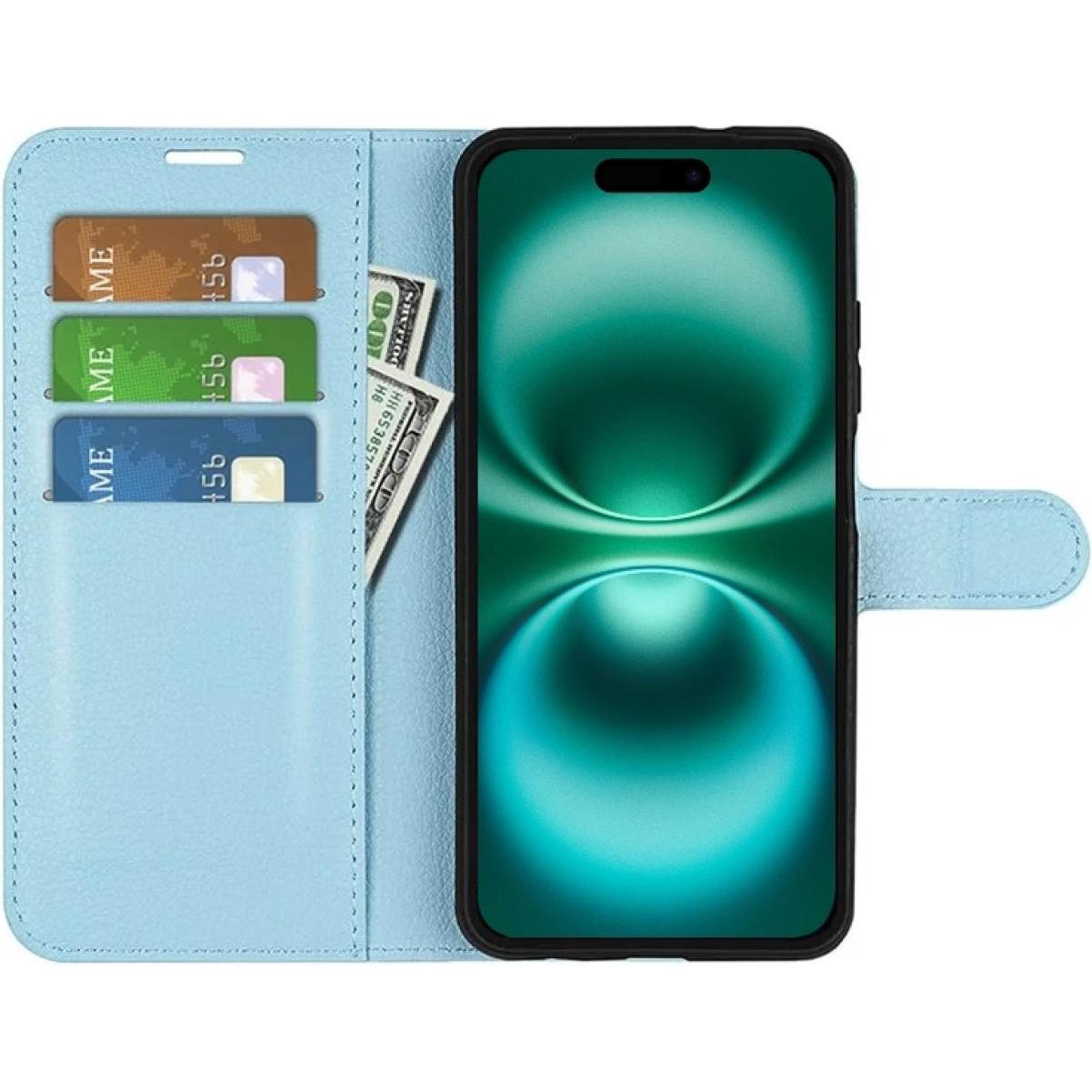 Thumbnail - Screenguard Apple iPhone 16 Leather Guard Lederhülle (Apple iPhone 16), Smartphone Hülle, Blau