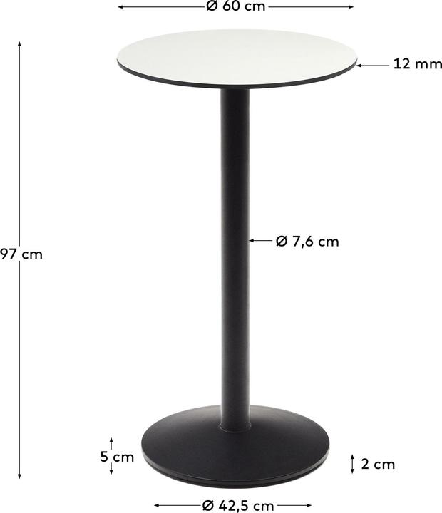 Image du produit Kave Home Esilda (60 x 60 x 97 cm)