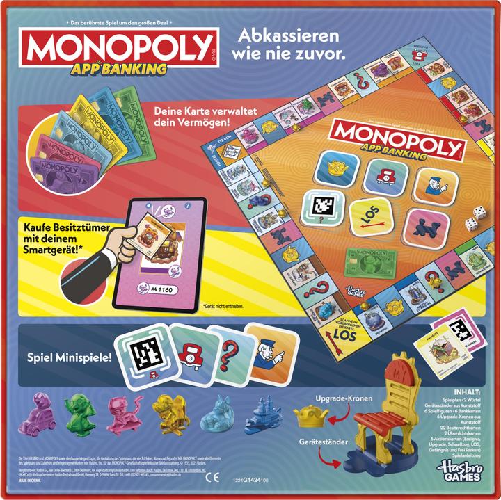 Actual product image Monopoly Monopoly App Banking Board Game (German, 2 - 6 Players)