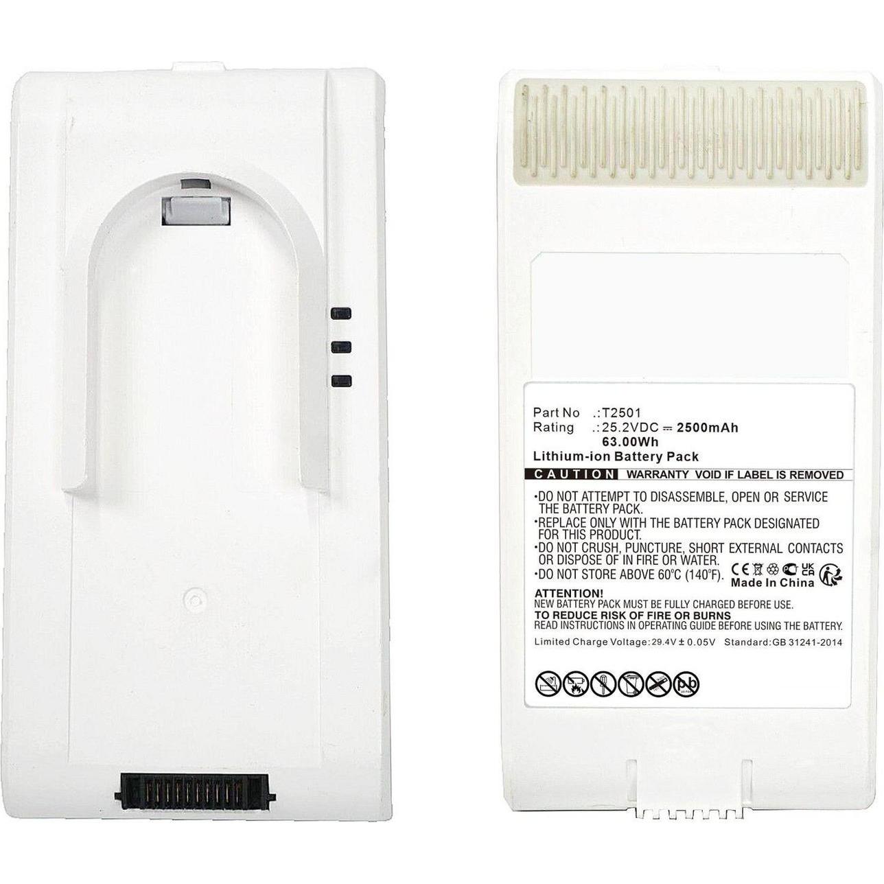 CoreParts Battery 25.2V 2500mAh 63.00Wh (2500 mAh), Notebook Akku