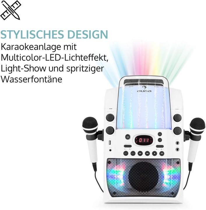 Produktbild Auna Karaoke Anlage Weiss-Grau