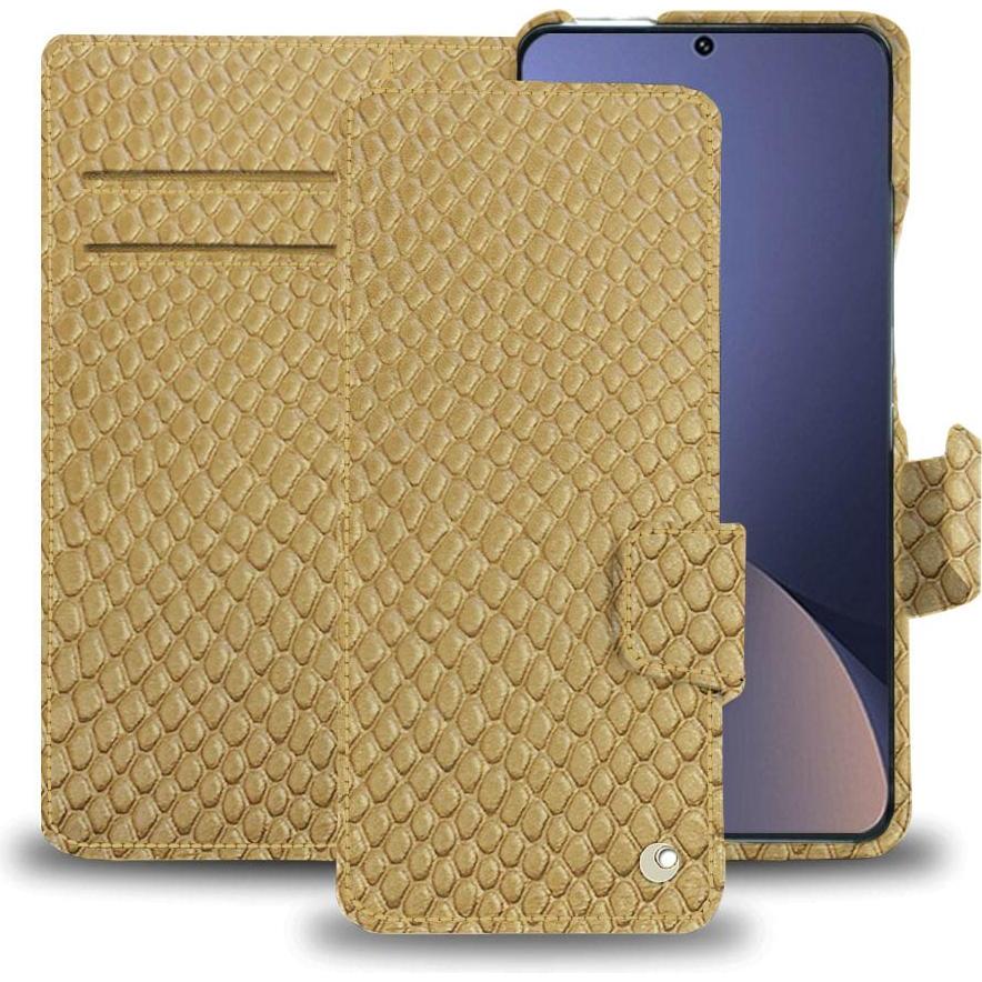Noreve Lederschutzhülle Xiaomi 12 Pro (Xiaomi 12 Pro), Smartphone Hülle, Beige