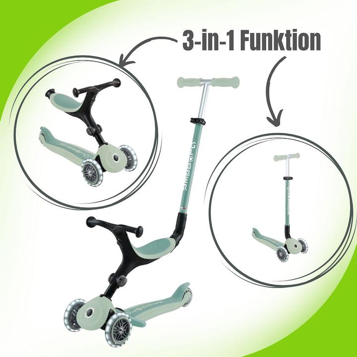 Actual product image Globber Go-Up Active Lights 3-in-1 children's vehicle