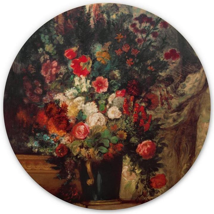 Image du produit Trenddeko Vase avec des fleurs sur une console (45 x 45 cm)