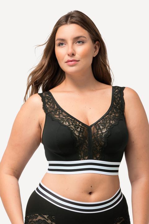 Produktbild Ulla Popken Minimizer-Bralette, Spitze, ohne Bügel (100 F)