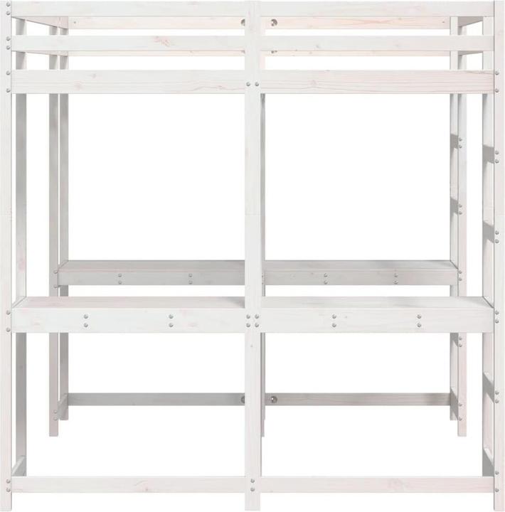 Produktbild vidaXL Hochbett mit Schreibtisch & Leiter (180 x 200 cm)