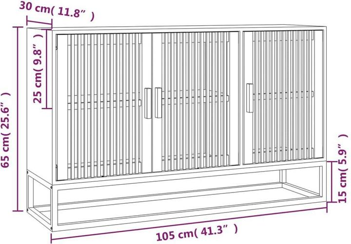 Produktbild vidaXL Sideboard (105 x 30 x 65 cm)