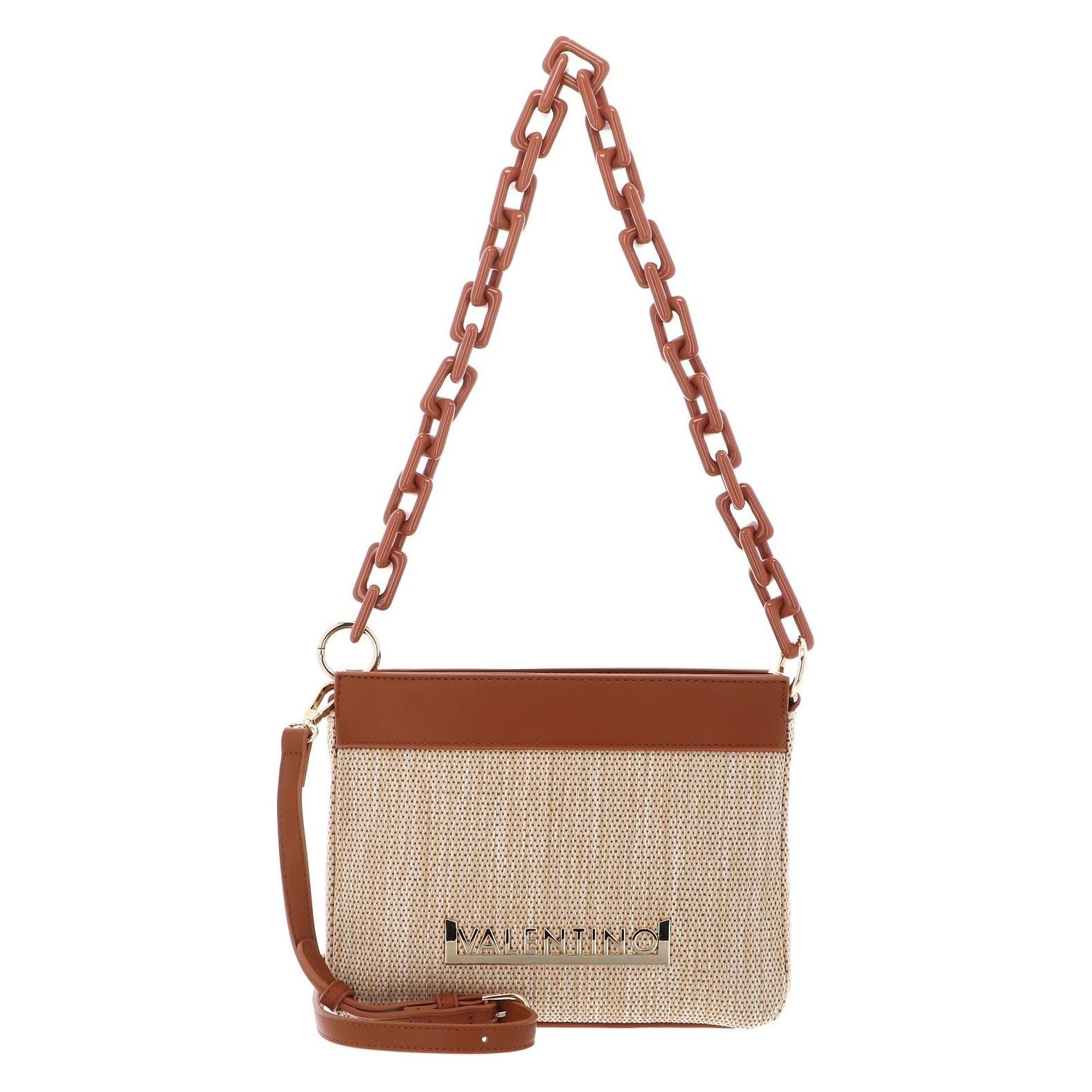 Valentino, Damen, Handtasche, Tracolla Crossbody Bag, Beige, Braun
