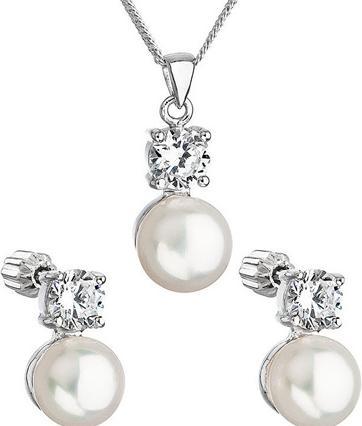 Image du produit Evolution Group Pearl Set with Zircons Pavon 29002.1 AAA White