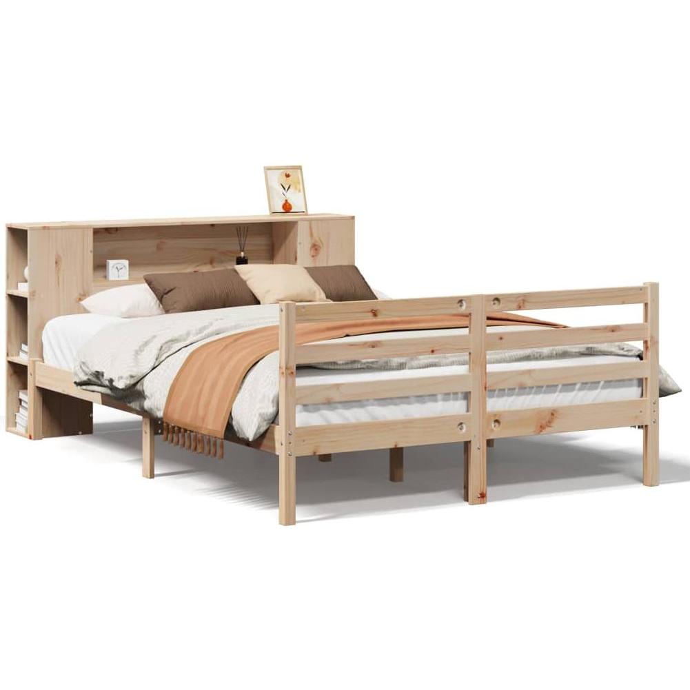 VidaXL, Bett, Bett mit Regal ohne Matratze (150 x 200 cm)