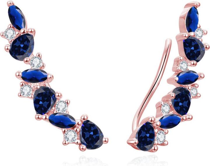 Image du produit Beneto yÅ¡tivÃ© podÃ©lnÃ© nÃ¡u¡nice s modrÃ½mi zirkony AGUP3299DB-ROSE