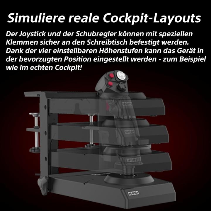 Image du produit HORI HOTAS Flight Control System & Mount (noir, pour PC) (Windows)