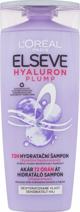 L'Oréal Paris - Elseve Hyaluron Plump 72H ( Hydrating Shampoo) - Volume: 250 ml (250 ml, Liquid shampoo)