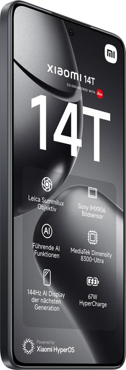 Produktbild Xiaomi 14T + Curved Gaming Monitor 30" Launch Bundle (256 GB, Titan Black, 6.67", Dual SIM, 5G)