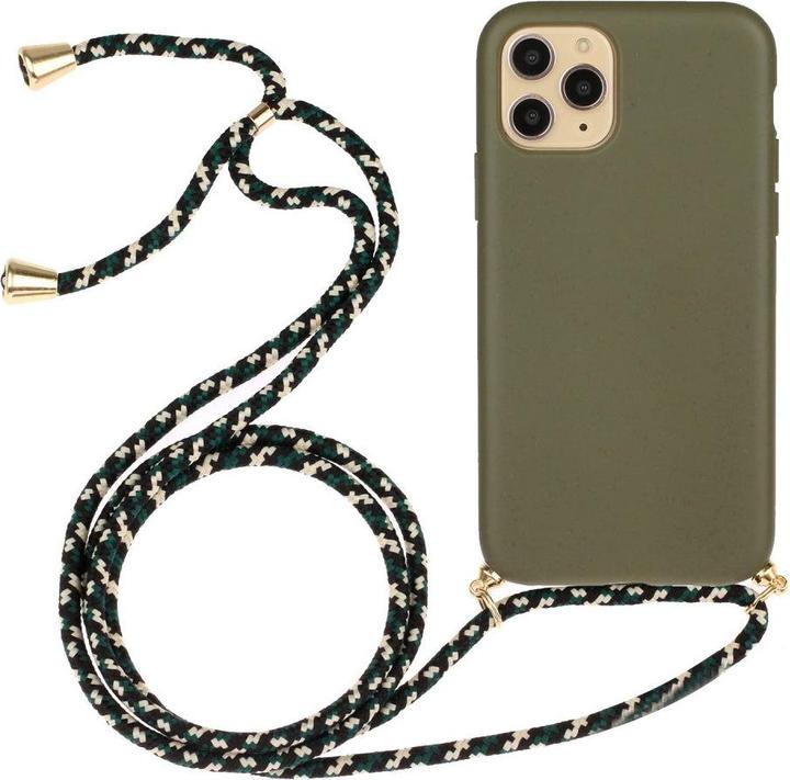 Image du produit Cover-Discount iPhone 12 / 12 Pro - Étui avec lanière verte