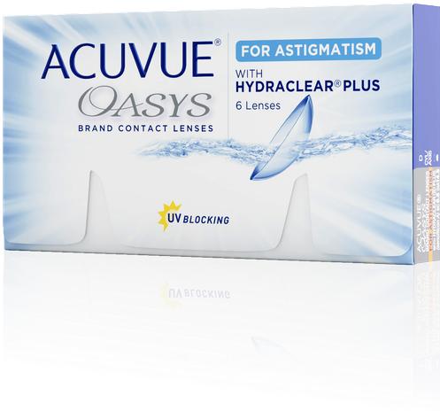 Actual product image Acuvue Oasys for Astigmatism (+0.5, 2-Week Lens, 6 Piece)