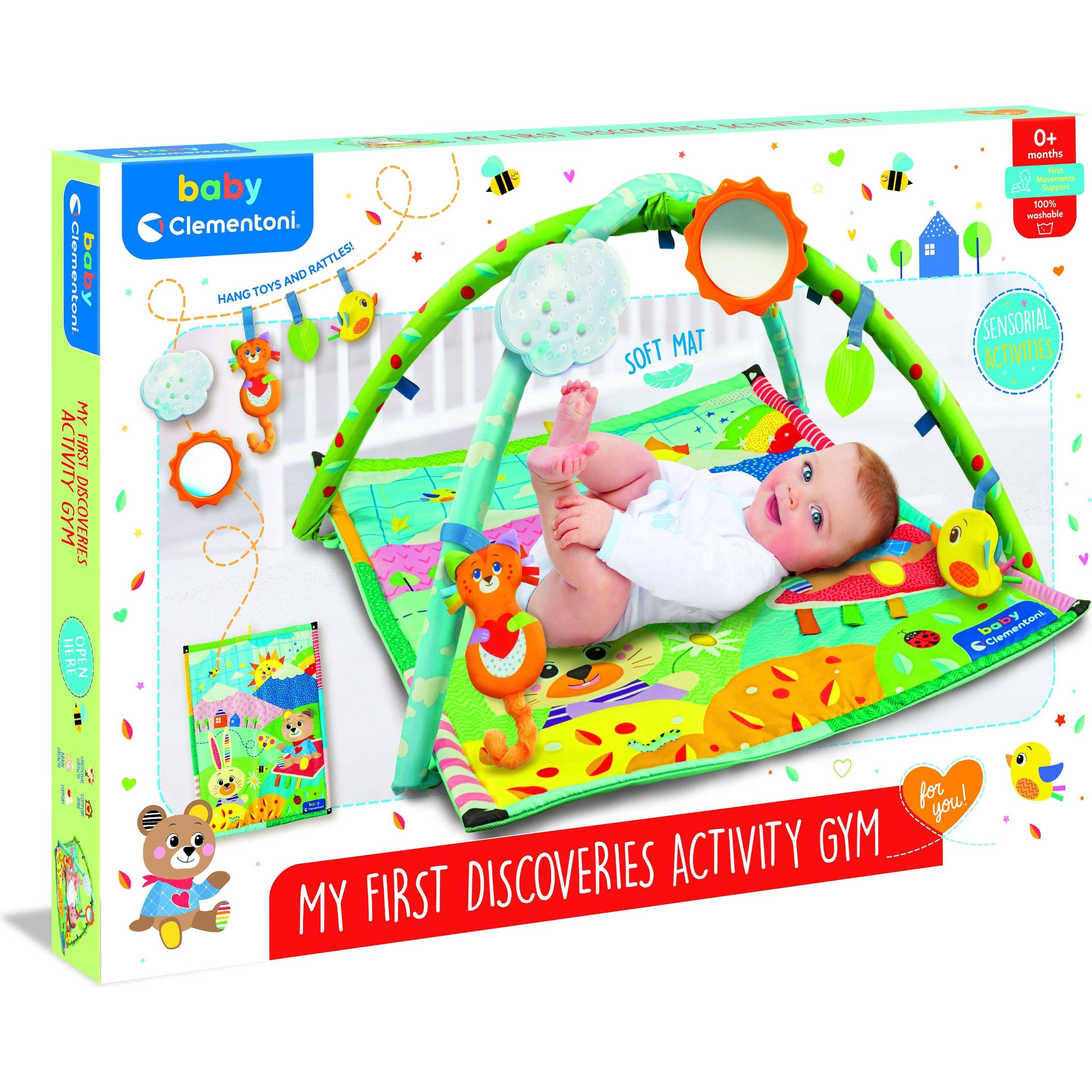 Thumbnail - Clementoni, Krabbeldecke + Spielbogen, Baby - Activity Gym 'Erste Entdeckungen'
