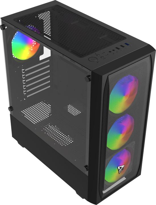 Actual product image Savio Noctis Flow RGB Cube Schwarz (ATX, Mini-ITX)