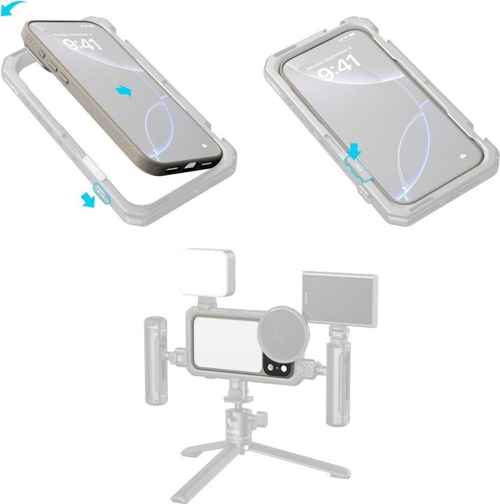 Produktbild SmallRig 5794 FilMov Lightweight Photography Bumper Case for iPhone 17 Pro Max (Gray)