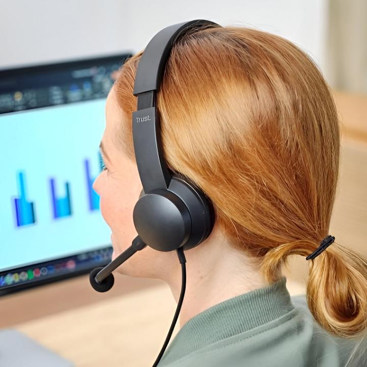 Produktbild Trust Rydo Enc Computer Headset (Kabelgebunden, USB-A)