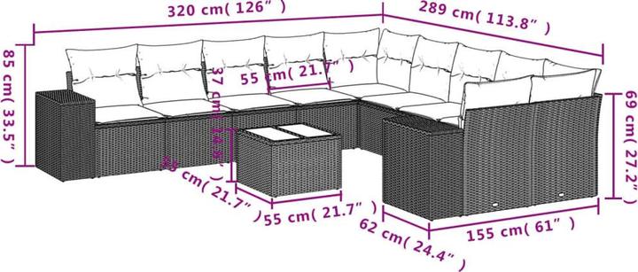 Produktbild vidaXL Warren