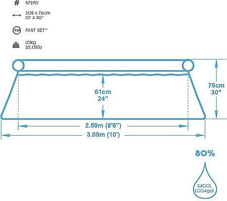 Immagine prodotto Bestway Fast Set (305 x 76 cm)