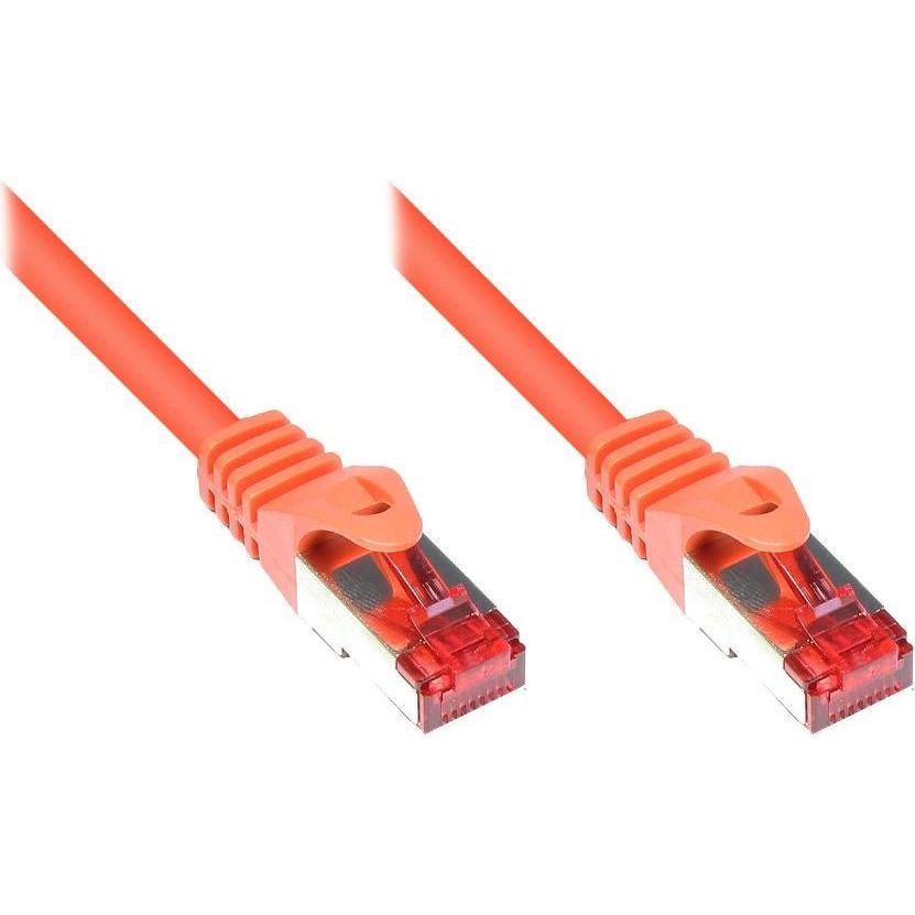 Good Connections RNS Patchkabel mit Rastnasenschutz, Cat. 6, S/FTP, PiMF, PVC, 250MHz, orange, 10m (PiMF, S/FTP, CAT6, 1...