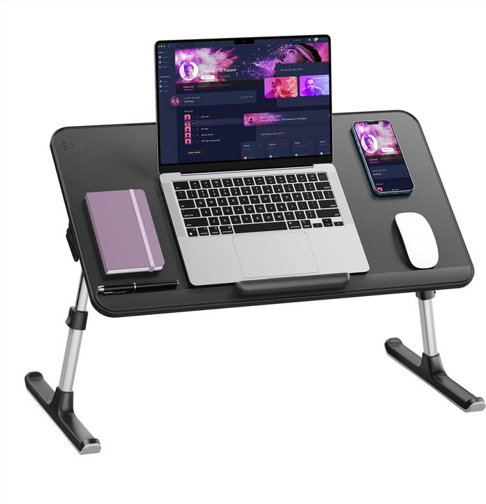 Image du produit Saiji Table de lit pour ordinateur portable (Noir, 60*33cm)