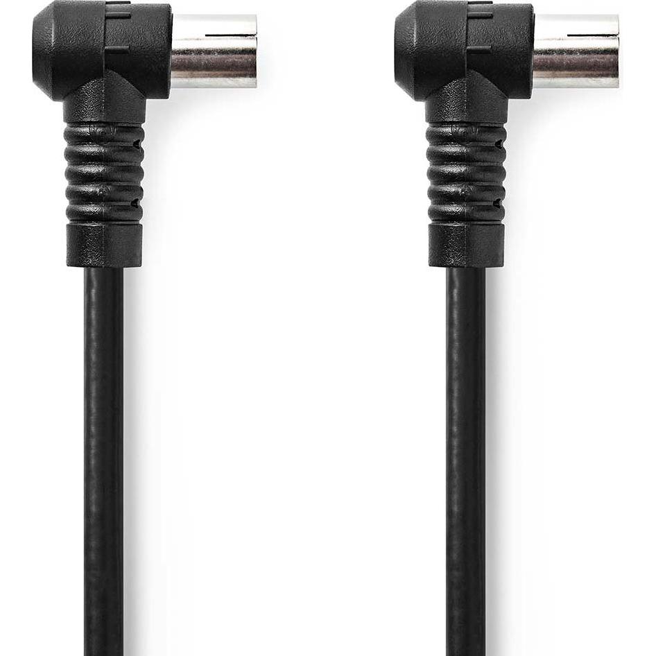 Nedis Koaxial Kabel IEC (Coax) Stecker IEC (Coax) Buchse Vernickelt 120 dB 75 Ohm 4-fach (75 dB, Antennenkabel), Antenne...