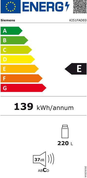Label énergétique Siemens KI51FADE0 (220 l)