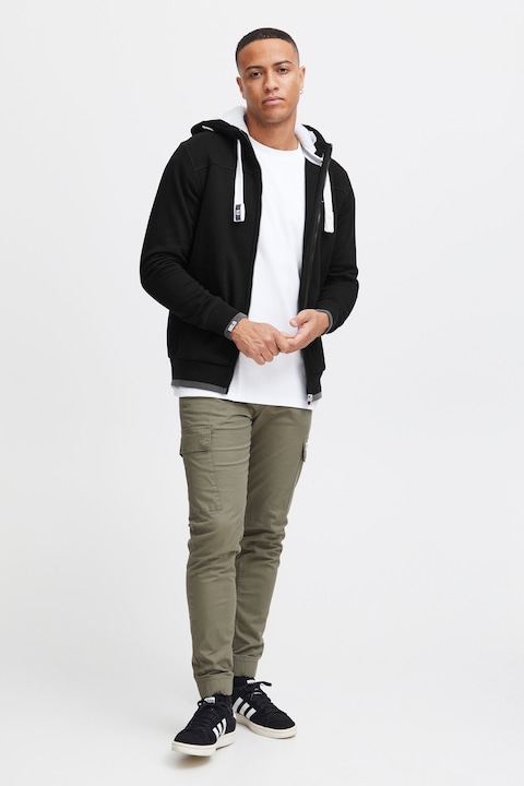 Image du produit Solid BenjaminZip Pile Veste En Sweat Avec Peau De Mouton Zippé Sweat-Shirt Pour Homme À CapucheDoub (L)