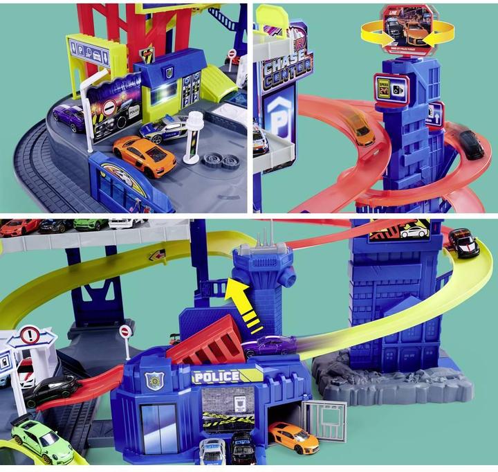 Image du produit Majorette Super Chase Center+5 véhicules