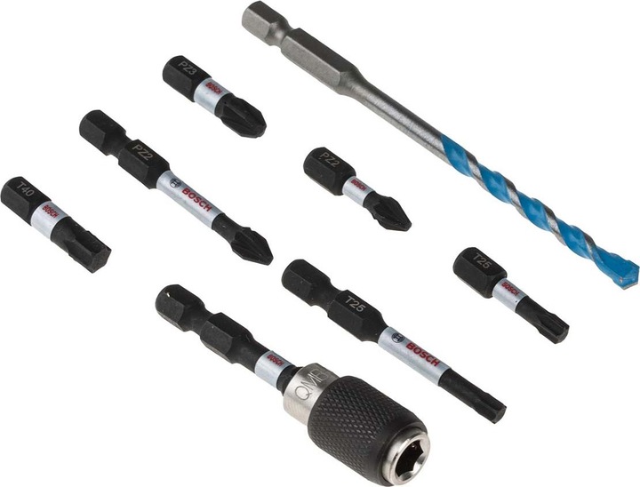 Productafbeelding Bosch Professional Zubehör Pick and Click Multi Bouwboor en Slagschroevendraaier Bitset (Zeskantbus TX M20, Zeskantbus TX M30, Zeskantbus TX M15, Zeskantbus TX M25, Zeskantbus TX M40, Kruis Phillips PH M1, Phillips kruis PH M2, Kruis Pozidriv PZ M2, Phillips kruis PH M3, Kruis Pozidriv PZ M3)
