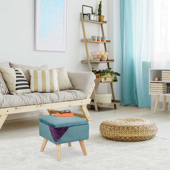 Image du produit Relaxdays Tabouret velours