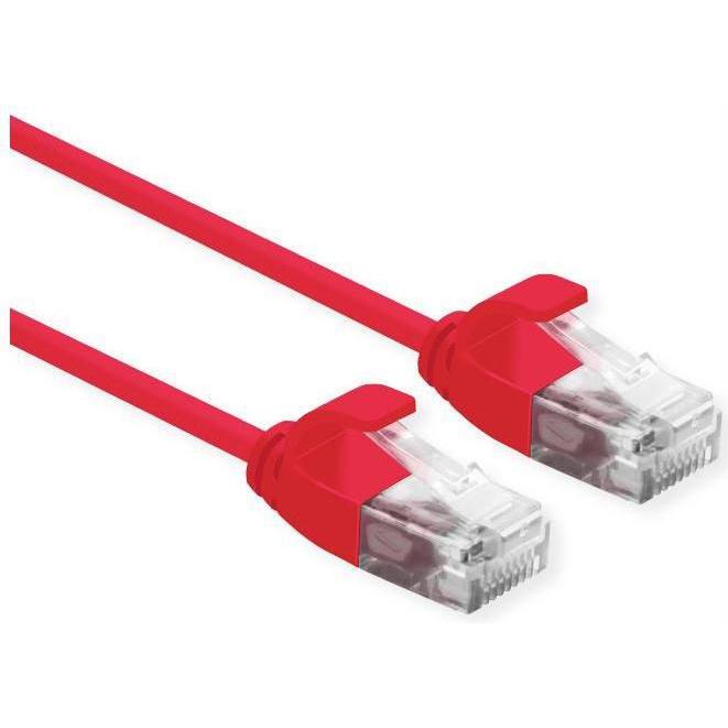 Thumbnail - Roline UTP DataCenter Patchkabel Kat.6A, LSOH, slim, rot, 2 m (U/FTP, CAT6a, 2 m), Netzwerkkabel